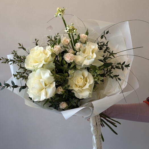 Букет пломбир с французской розой