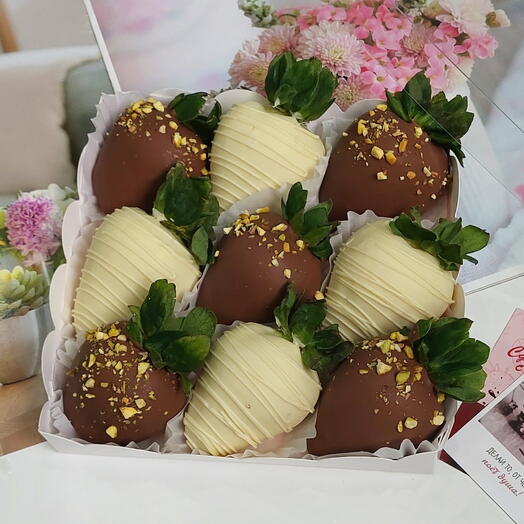 🎁Клубника в шоколаде, 9 шт подарок 🎁