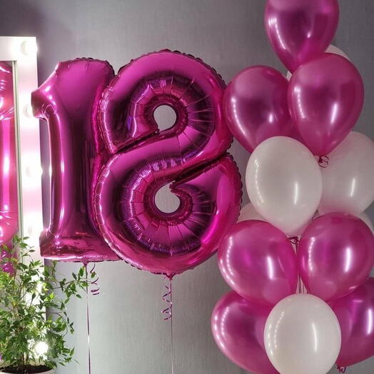 Набор шаров на 18 лет
