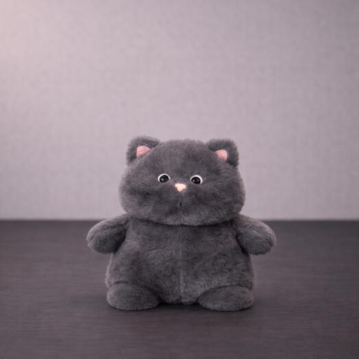Мягкая игрушка серый кот