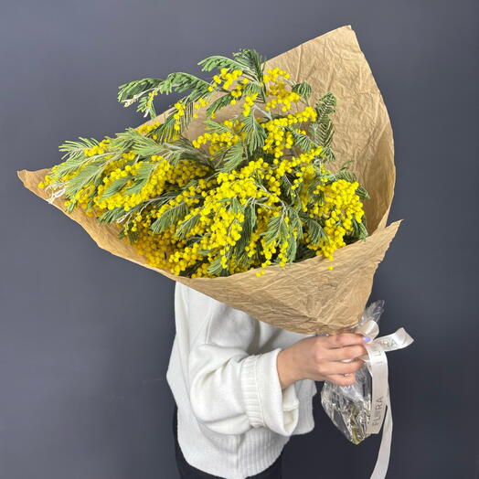 Монобукет мимозы «L»💛