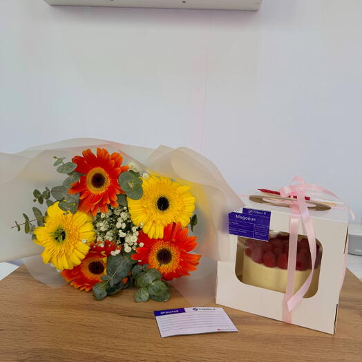 Sweet Flower Box герберы и бенто