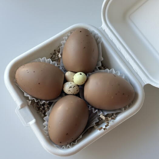 Бенто-бокс: муссовые яйца🐣
