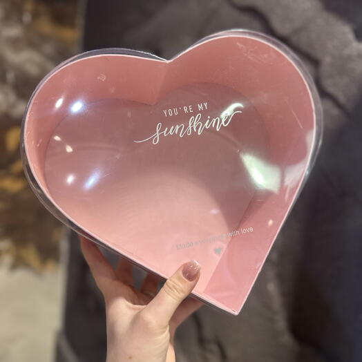 Коробка сердце розовое💗