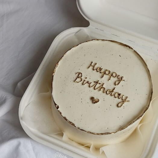 Бенто S happy birthday золото