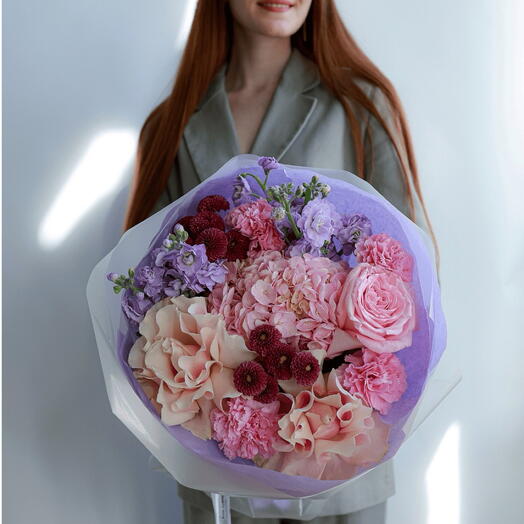Авторский букет с французским розами