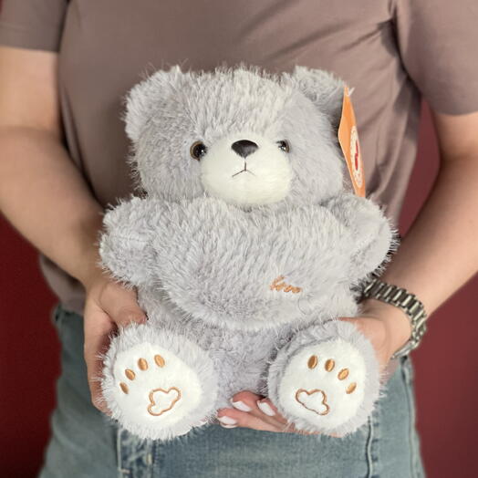 Игрушка серый мишка