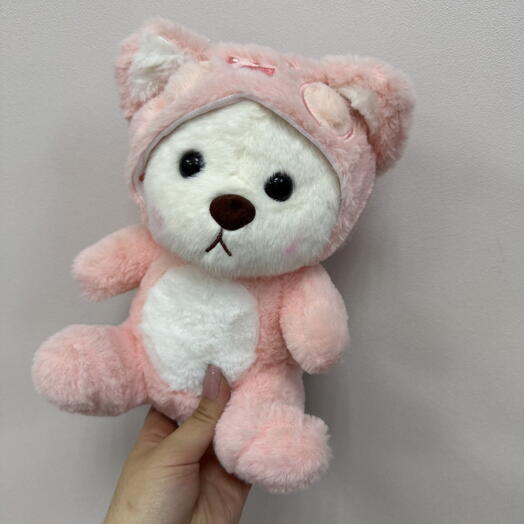 Мишка в розовом костюмчике 🌸