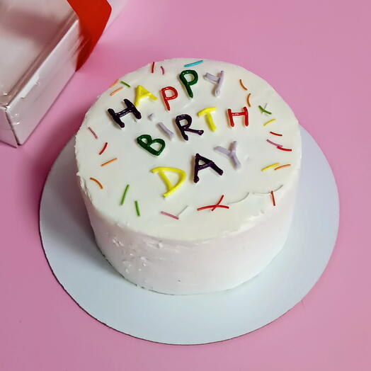 Бенто торт "Happy birthday" в подарок к дню рождения