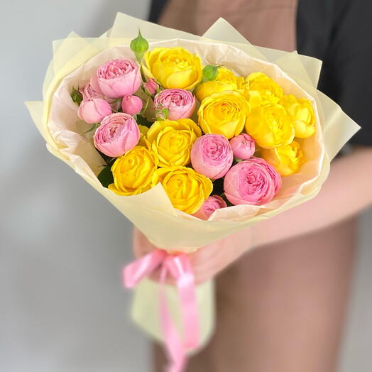 Букет кустовых пион.роз🌟🌸🤗