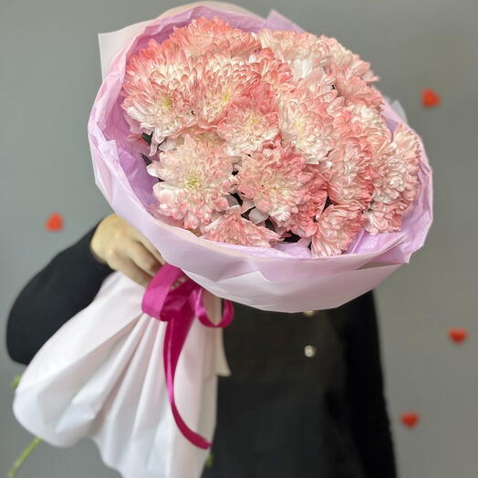Букет из 5 хризантем🌸