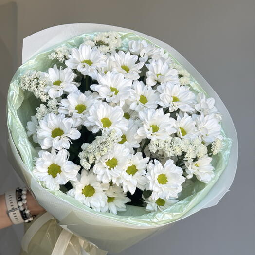 Букет из ромашки и статицы
