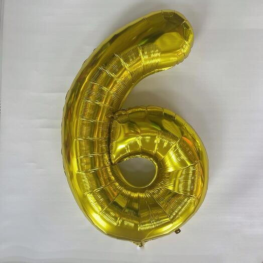 Шар цифра «6» 70 см