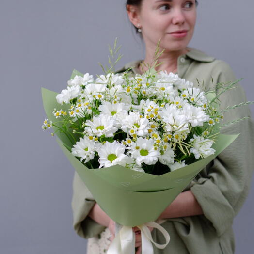Микс полевых и кустовых ромашек
