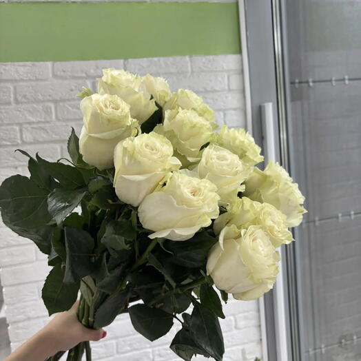 Букет из 15 роз мондиаль 70см в ленту