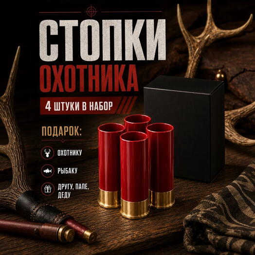 Набор стопок Патроны 4 шт