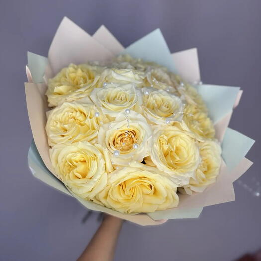 Букет с розами шик