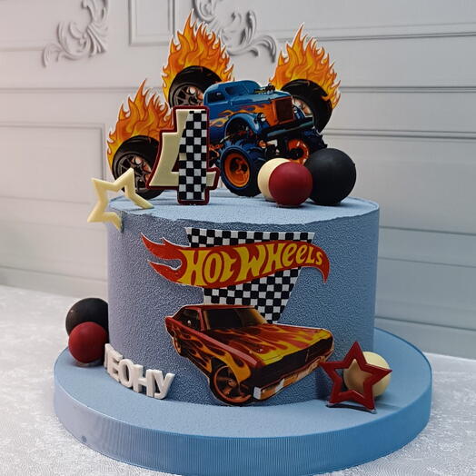 Торт "Горячие колеса"/Hot Wheels