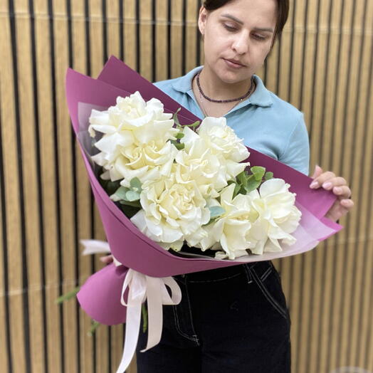 Моно букет из французских роз