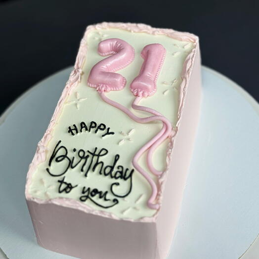 Торт с цифрой happy birthday