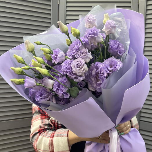 Шикарный букет из эустомы к Дню Знаний💖
