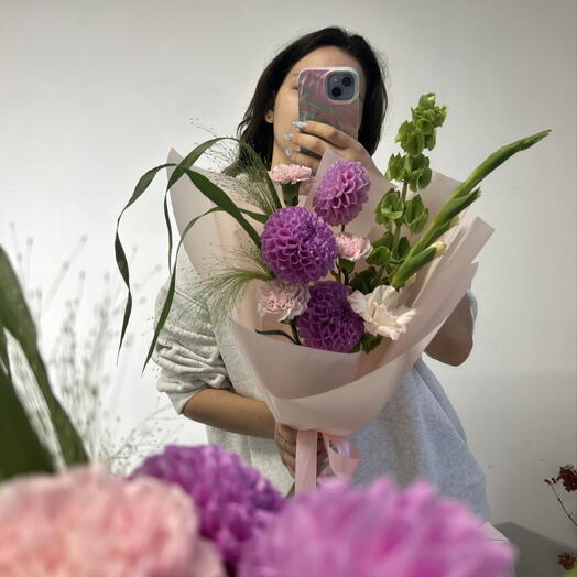 Стильный букет для учителя
