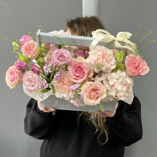 Нежно-розовая композиция 🌸