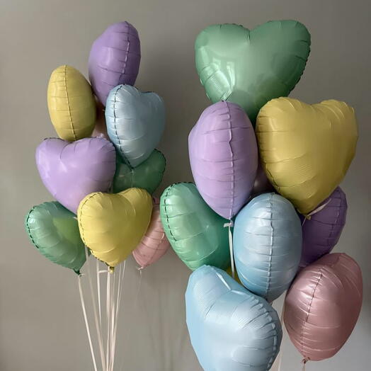 Сердца дофамин💜💛💚🩵🩷 16шт