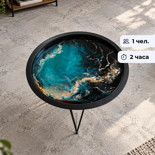 Просто космос. Создание столика с эпоксидной смолой