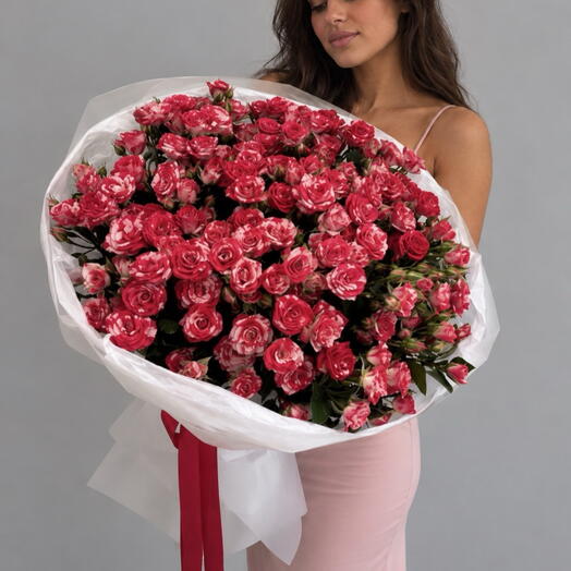 Необычная кустовая Роза букет (25)