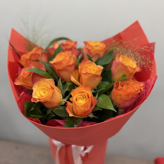 Букет из роз оранжевый 🧡