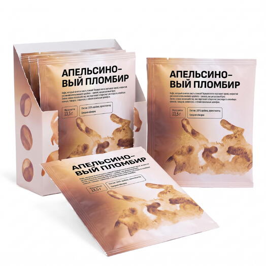 Кофе в дрип-пакетах «Апельсиновый пломбир» 5шт, Кантата