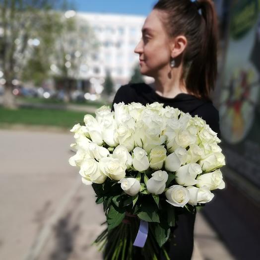Букет из 51 белой розы