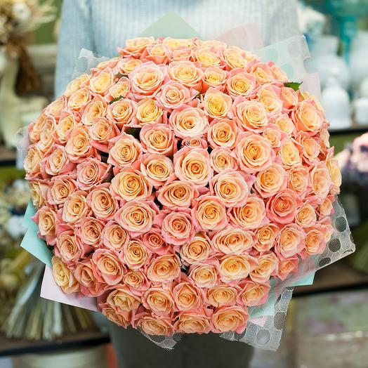 Bouquet of roses Milk Honey