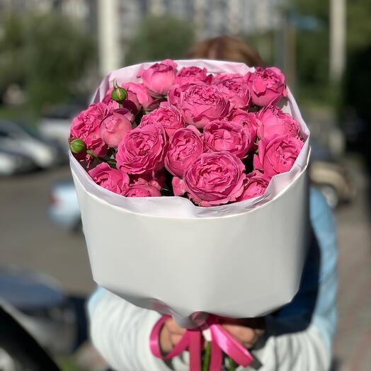 Букет «Малиновый десерт»