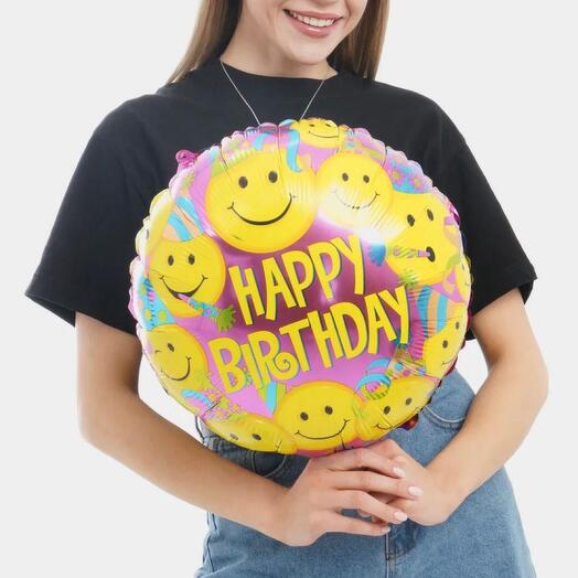 Шар фольгированный "HB"