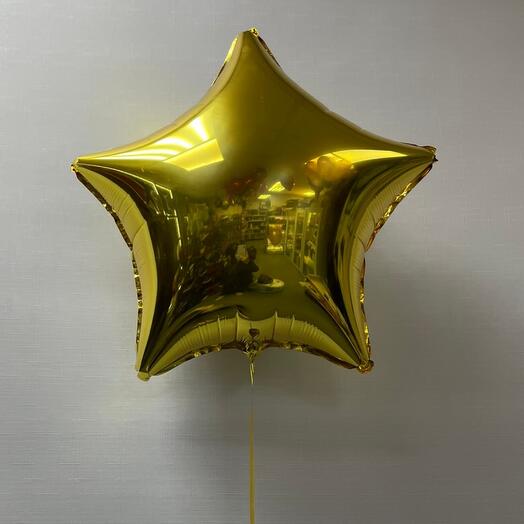 Balloon star, gold foil,48cm