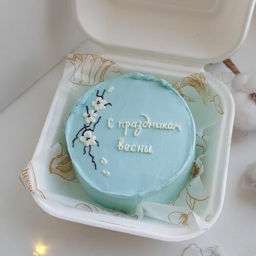 Bento cake "Happy Spring Holiday"