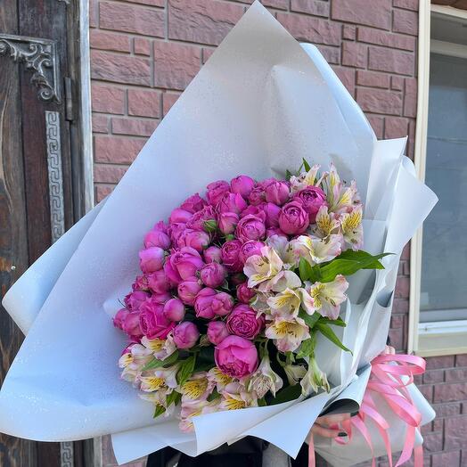 Misty Bubbles con Alstroemeria