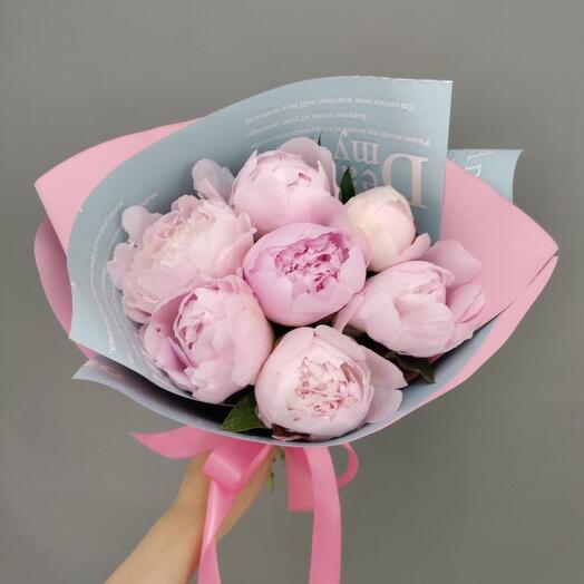 7 Ароматных розовых пионов Сара (0006) peony