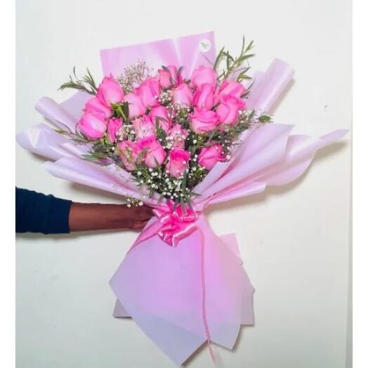 21 Pink Roses Bouquets