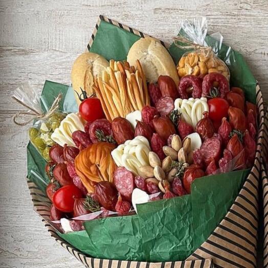 Men's bouquet of sausages