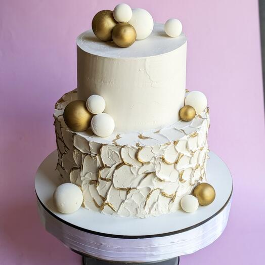 Pastel de bodas minimalista