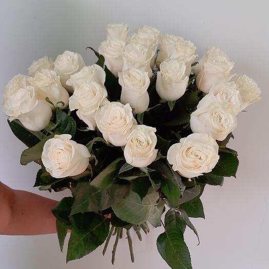 25 ароматных белых роз 🌸
