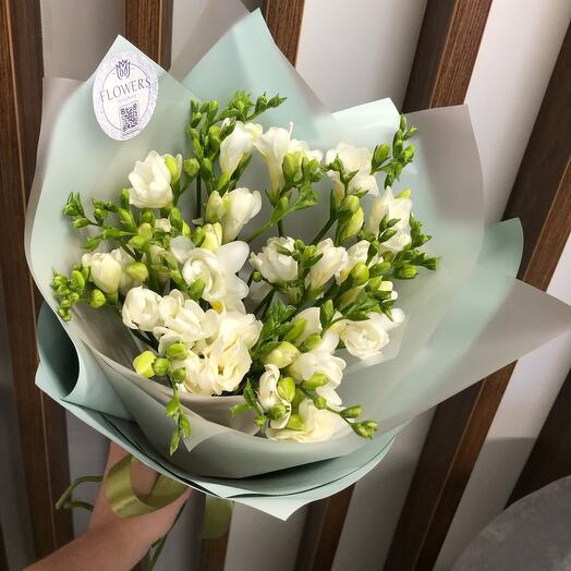 White Freesias
