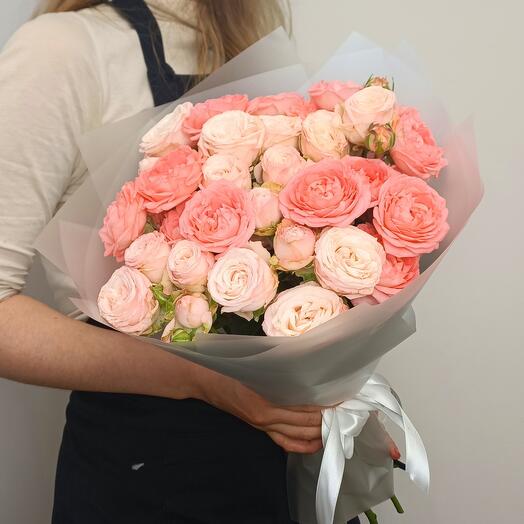 Микс кустовых пионовидных роз