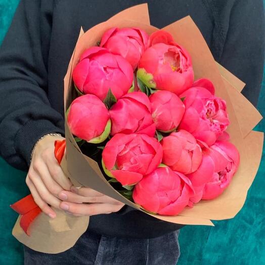 Coral peonies