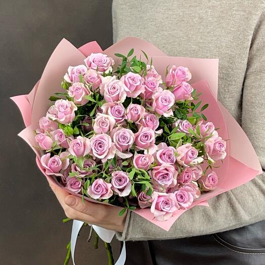 Bouquet of bush roses Layla 9pcs