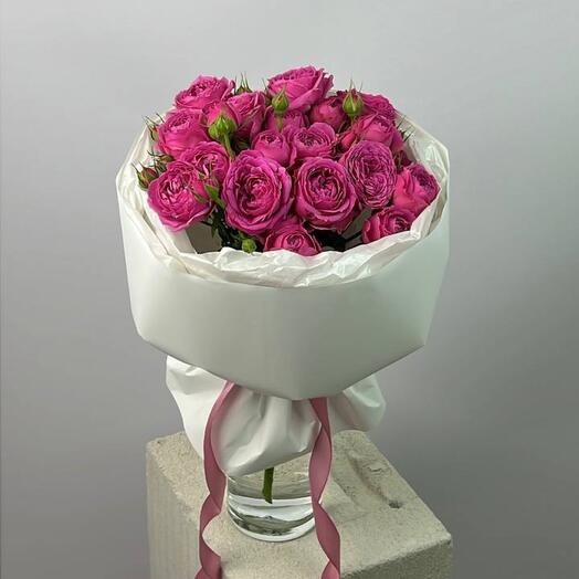 Букет из 5 шт / Пионовидная Кустовая роза / Кустовые розы / Пионы 0005