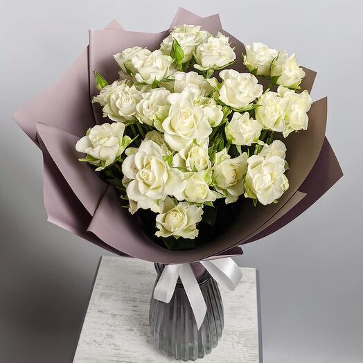 10 Spray White Roses